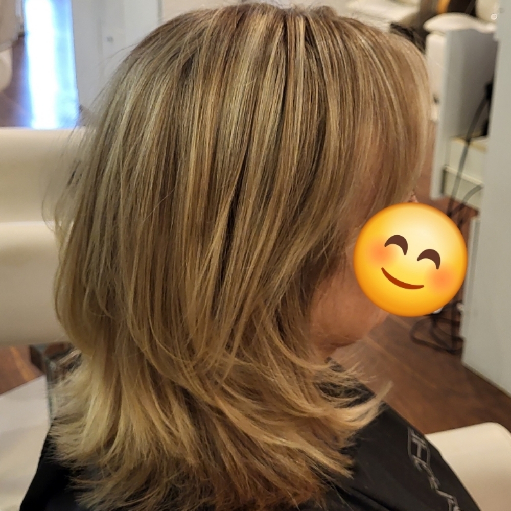 Color with Half Head Highlights at Wenona's Hair and Beauty Design in Clemmons, NC