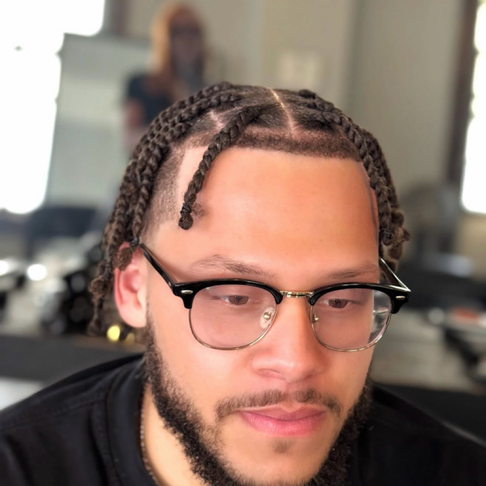 Men Box Braids at Brittany at The Bella Lounge in San Antonio, TX