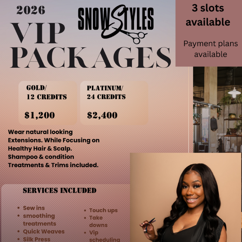 VIP Year slay at SNOW STYLES Salon in Amherst, NY
