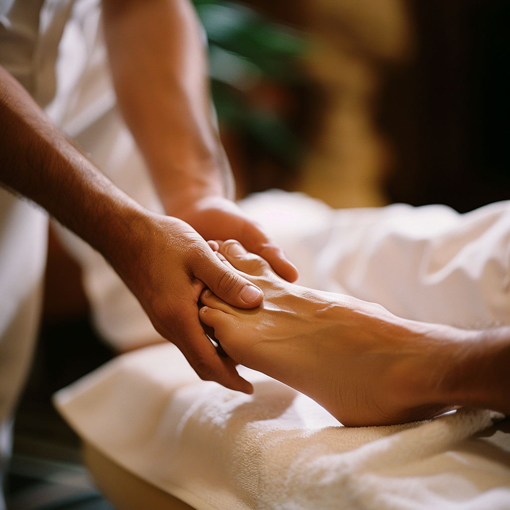 Hot Stone Foot Massage