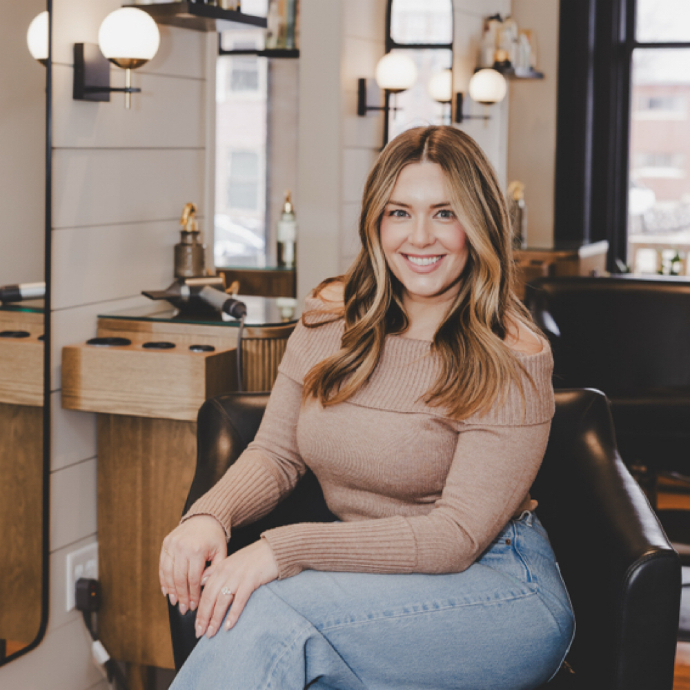 Tiffany Vogt at Gymkana Blue Salon in Dubuque, IA