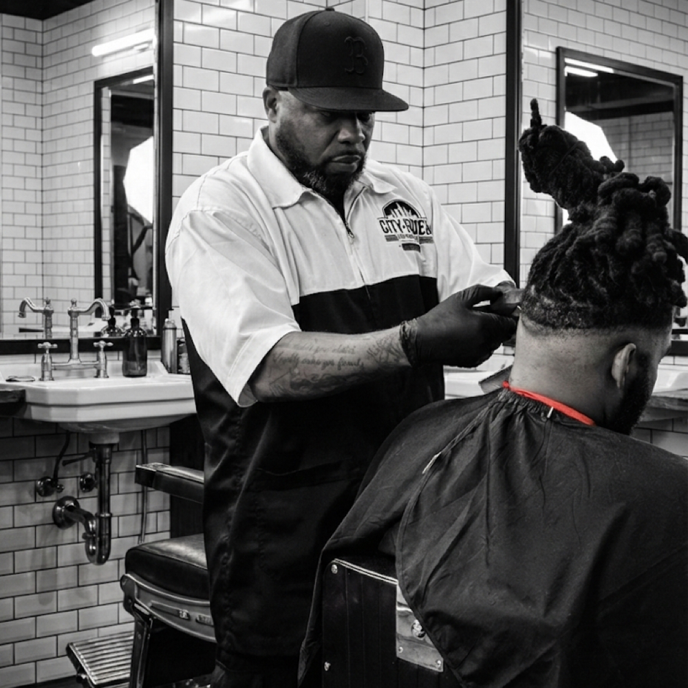 King The Barber at CITY FADES BARBERSHOP in altamonte springs, FL
