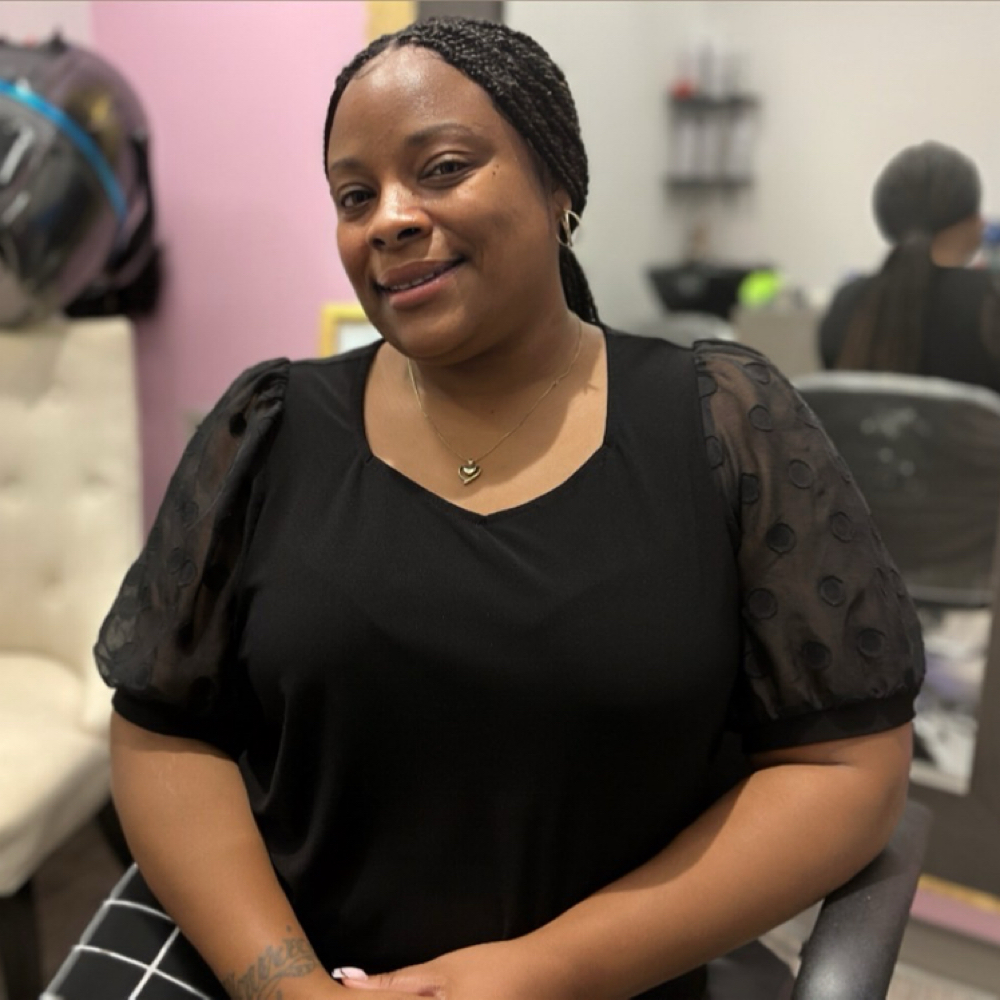 Tiffany Dunston at Crown & Silk Salon in Durham, NC