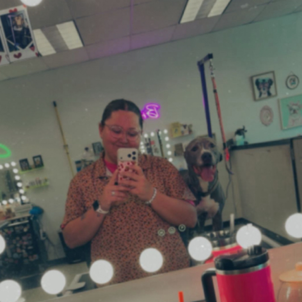 Shayne Bryson at The fluffy pet studio in mooresville, IN