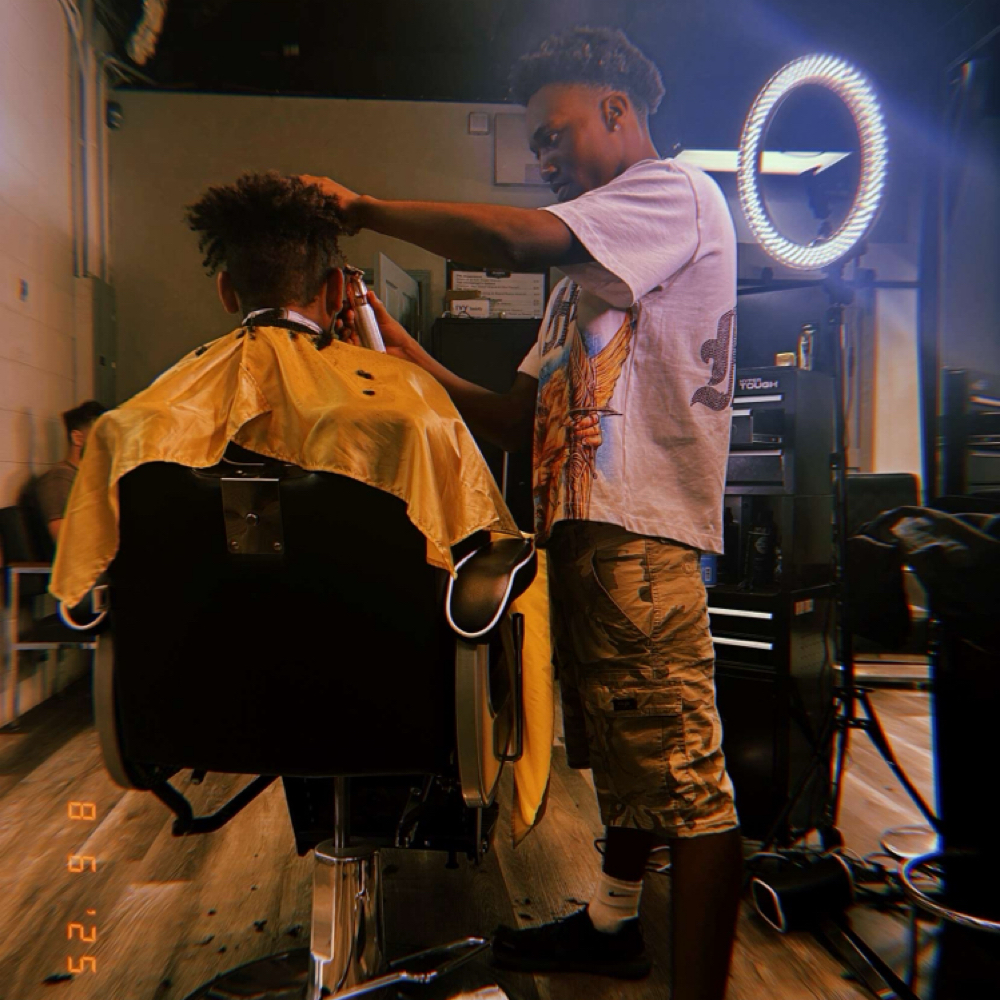 Simeon Bickerstaff at The Next Level Barber & Style in Fort Payne, AL