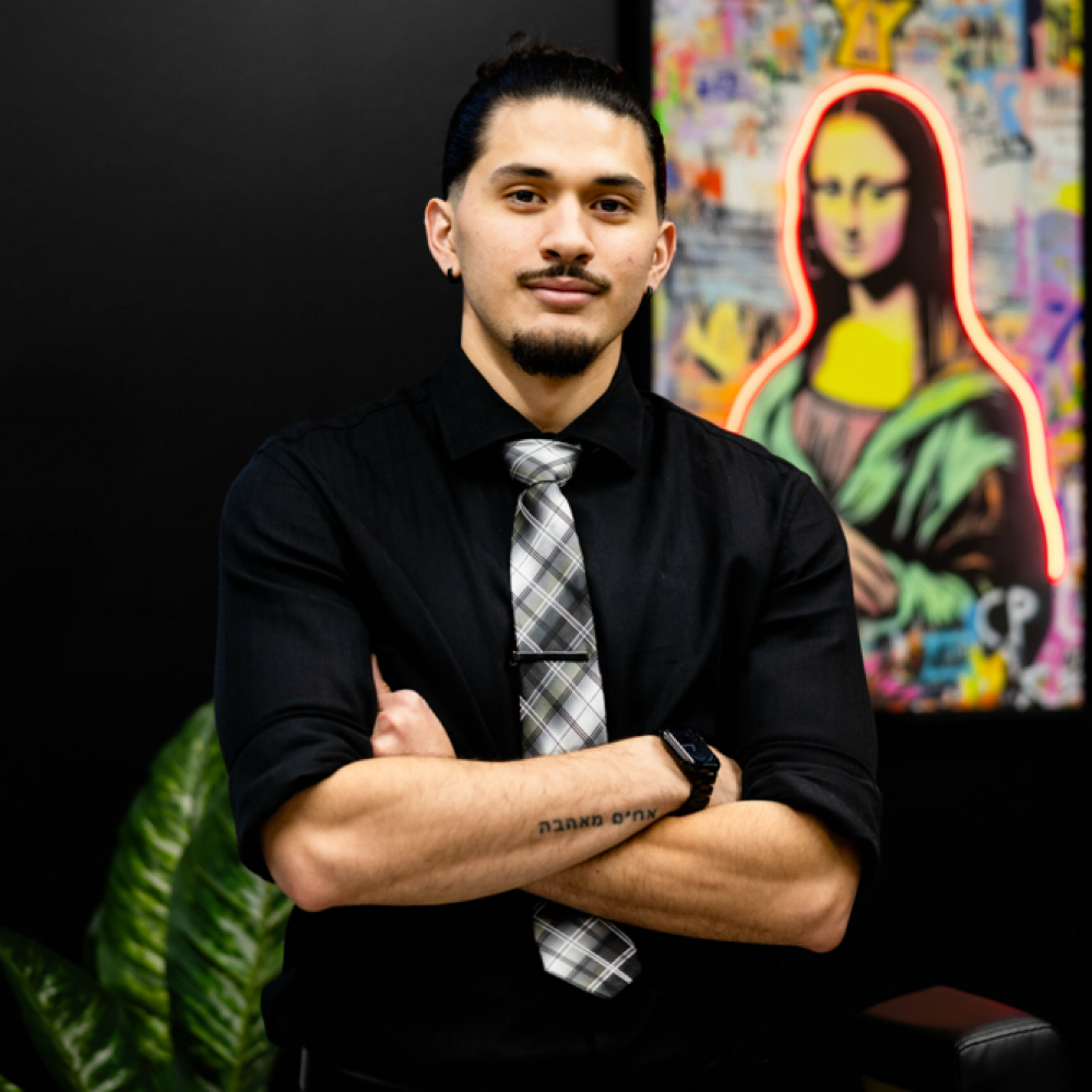 Anthony Flores at Tailored Barber Co. in Roy, UT