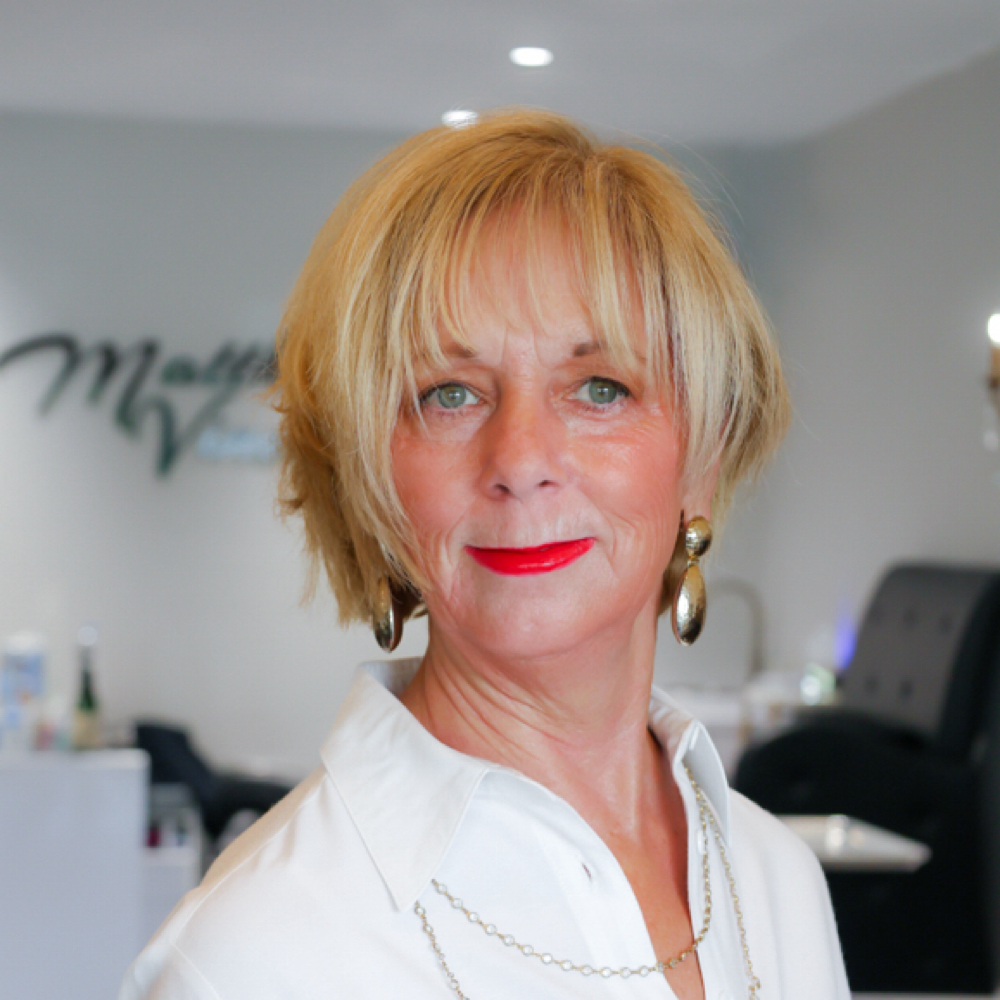 Donnamaria Tschopp at Matthew Vincent Hair Studio in Denville, NJ