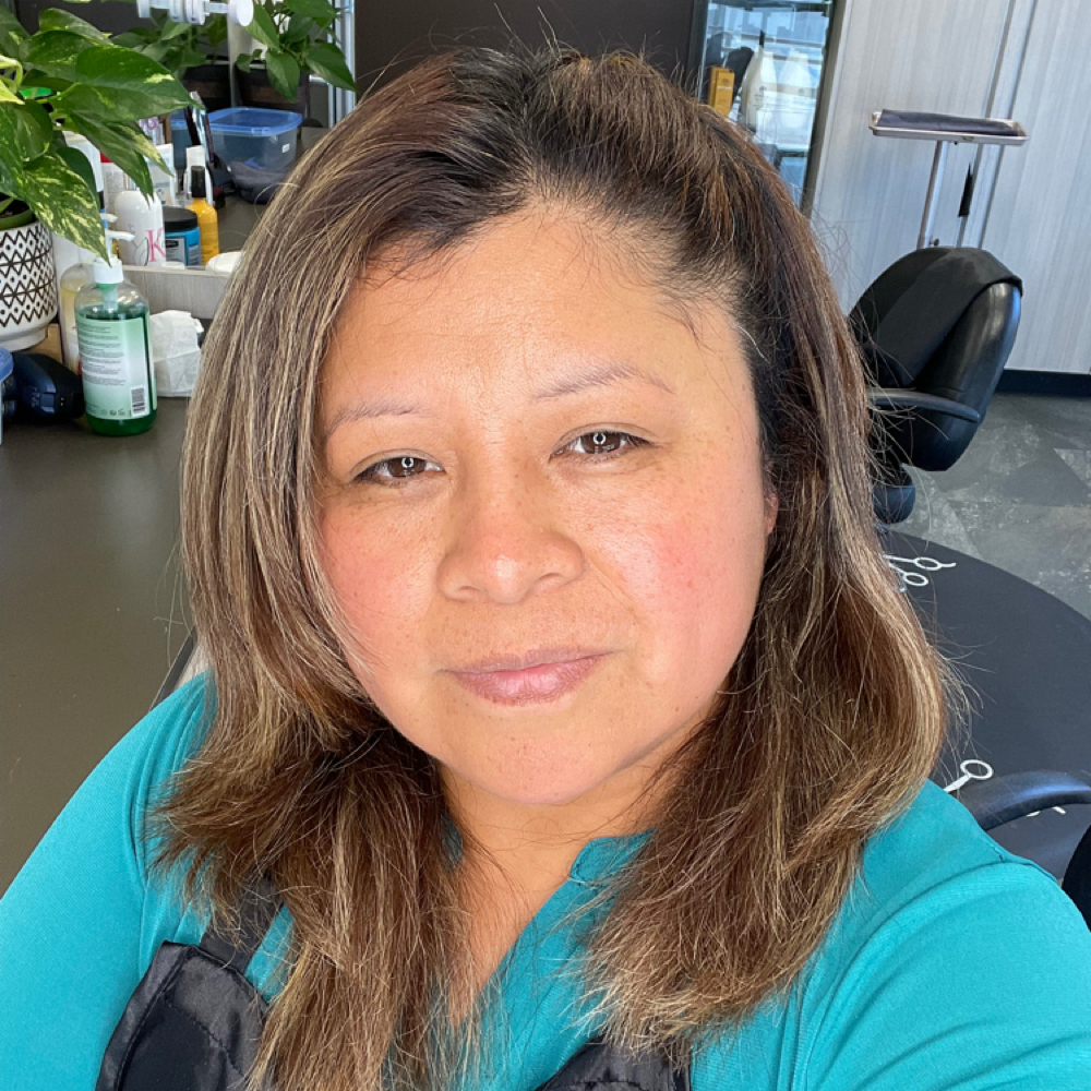 Evelyn Velasquez at HM Hair Lab in Fontana, CA