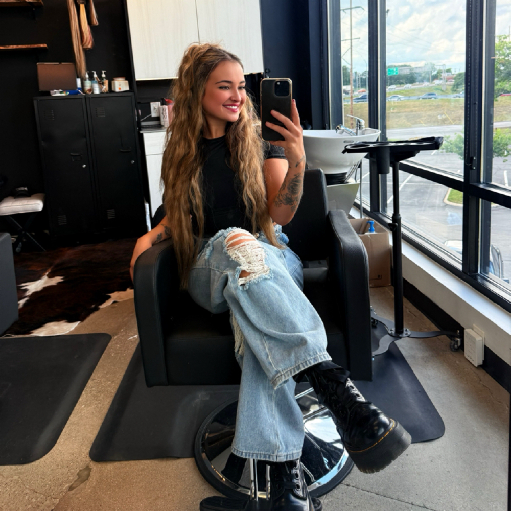 Alexia Roberts at Maneline Hair & Co. in Lexington, KY