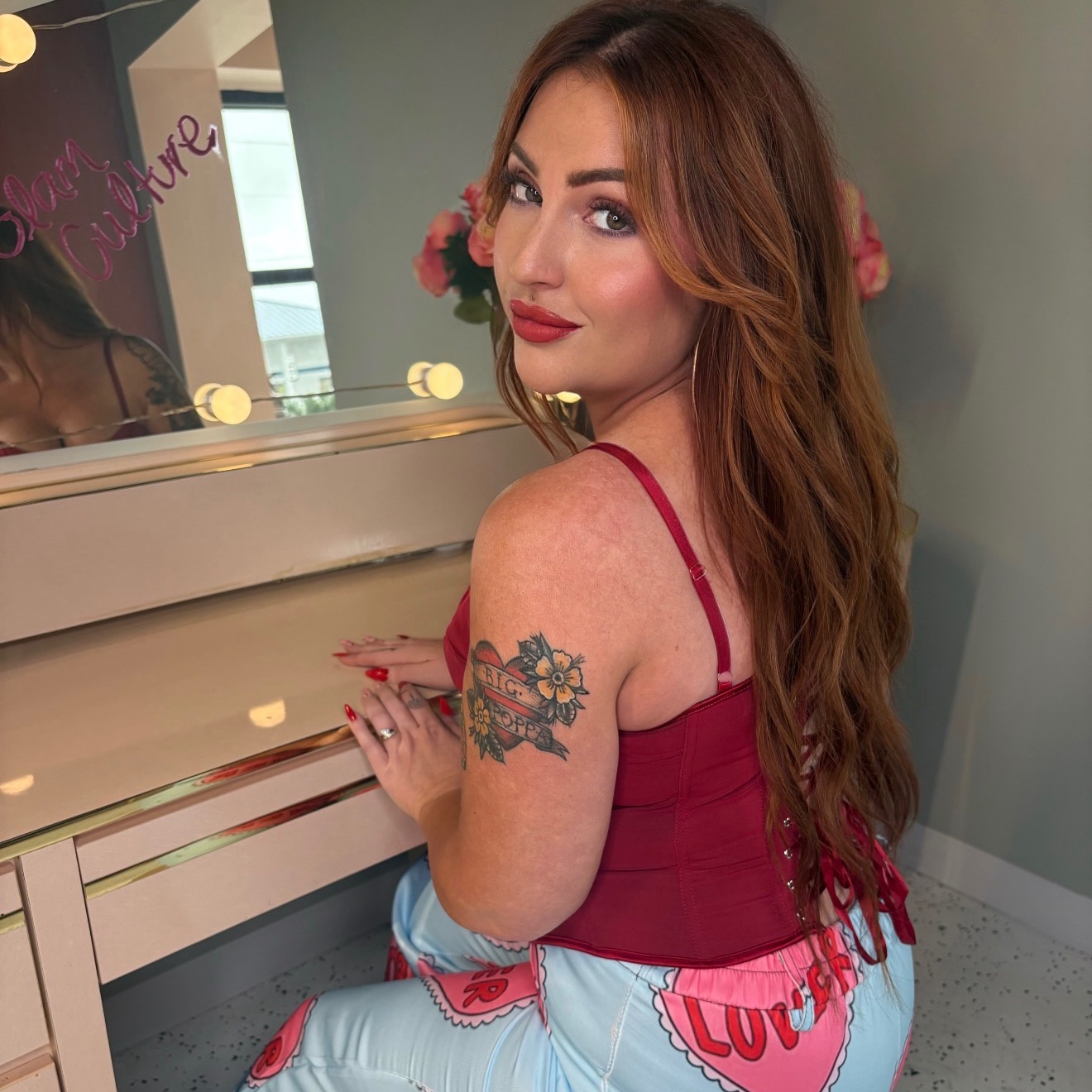 Brandi Montes at Glam Culture Blowdry Bar and Social Club in Melbourne, FL