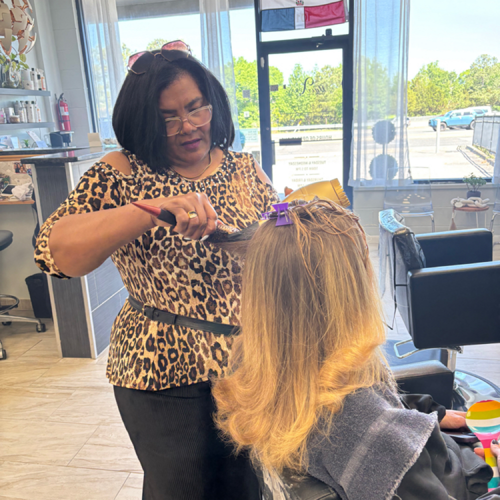 Elizabeth Perez at Hairxpray Studio in Virginia Beach, VA