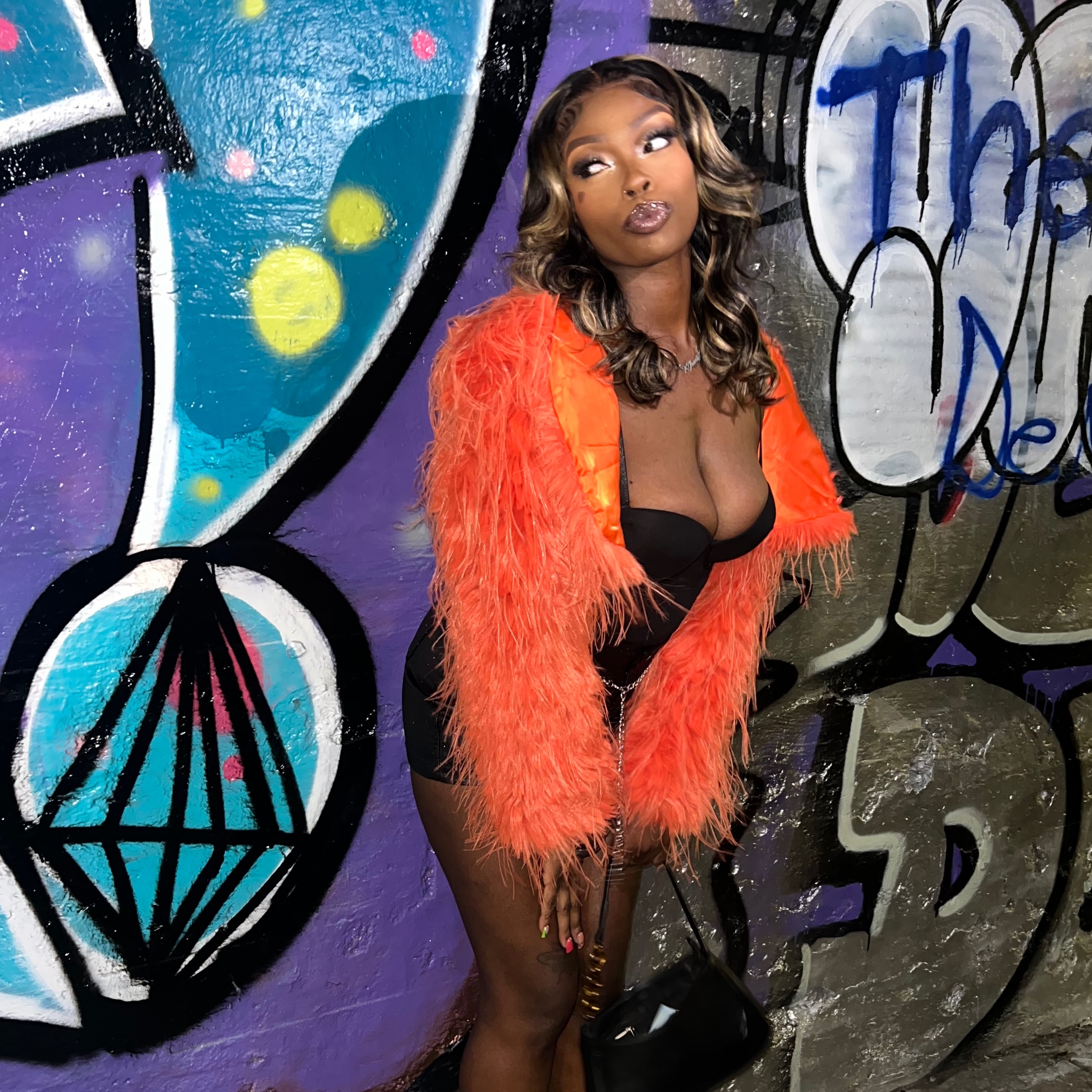 Kymia Brown at The Pressed Nail Bar in Lithonia, GA