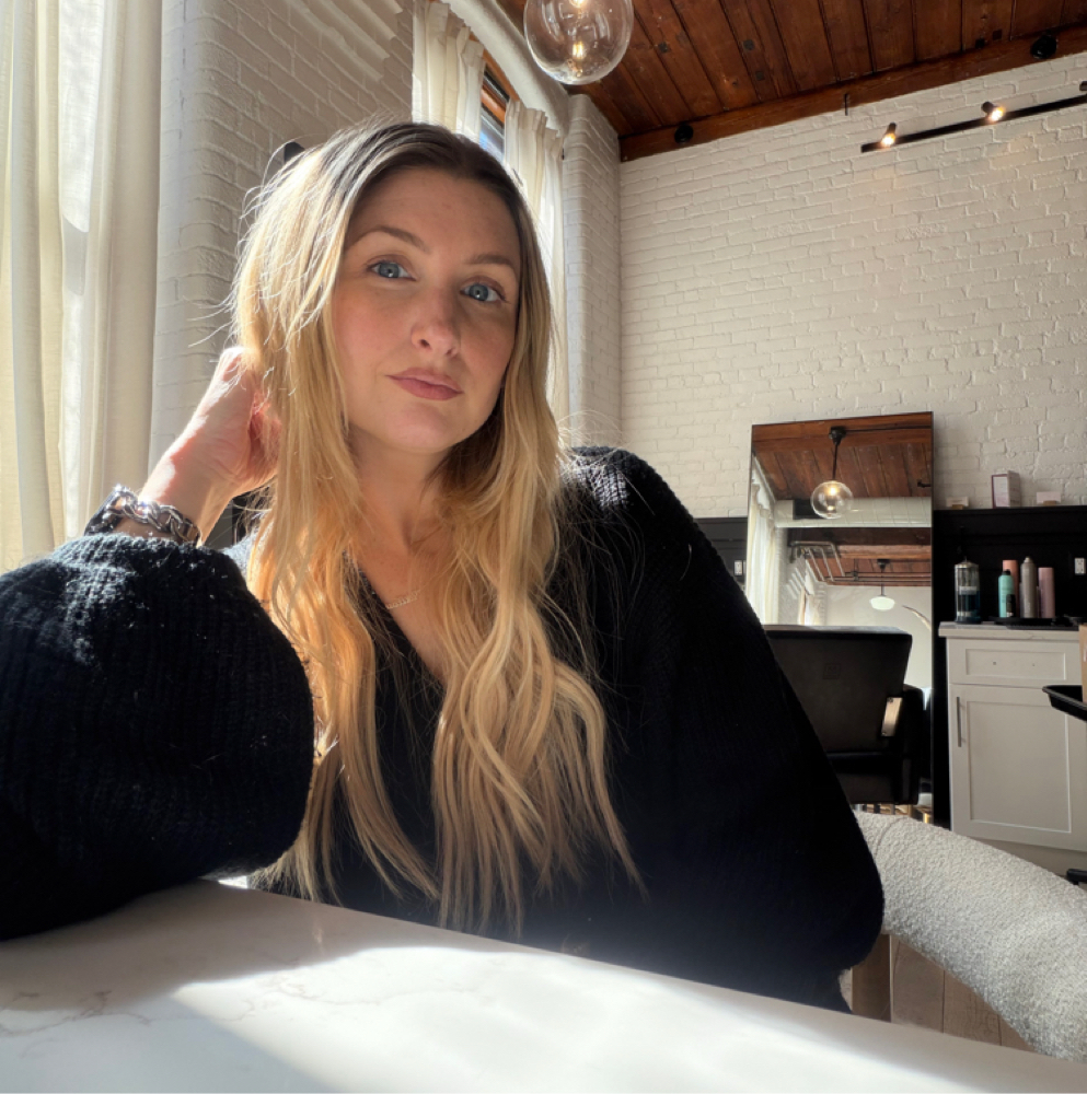 Katie Tammaro-Kellem at Saint George Hair Studio in South Boston, MA