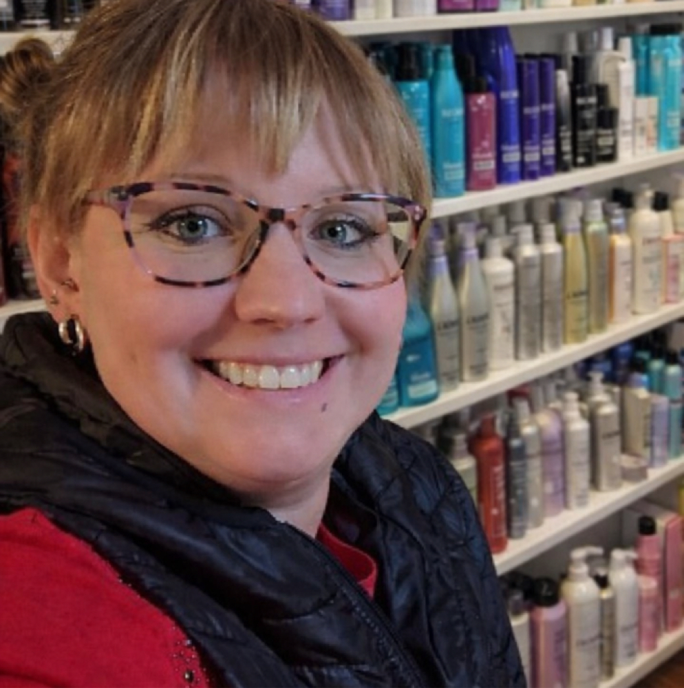 Abby Farley at Heavenly Hair Salon and Boutique in Hanover, PA