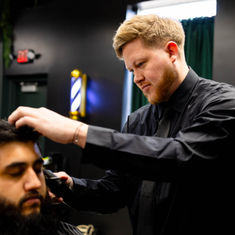 Sage Eastburn at Tailored Barber Co. in Roy, UT