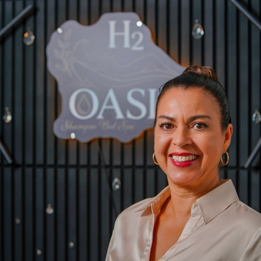Linda Cavasini at H2Oasis Head Spa in Delray Beach, FL
