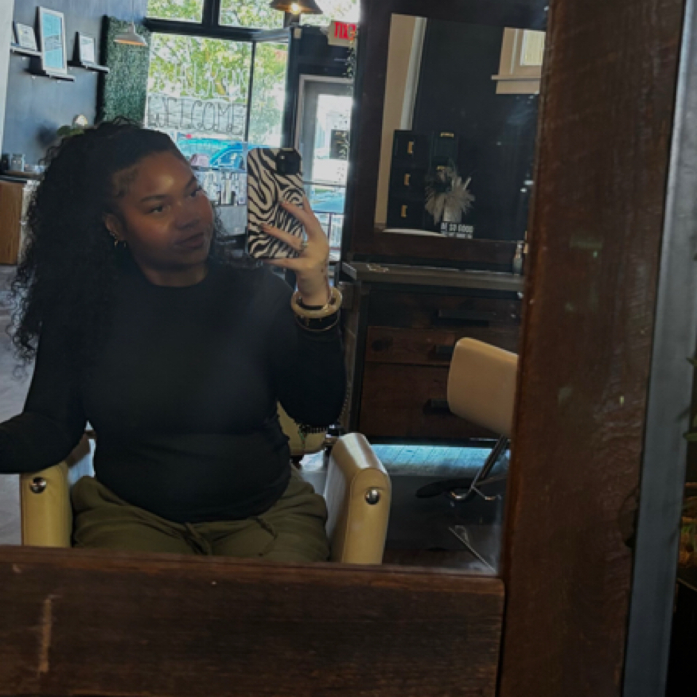 Destiny Jones at His & Hers Barbershop and Salon in Fairport, OH