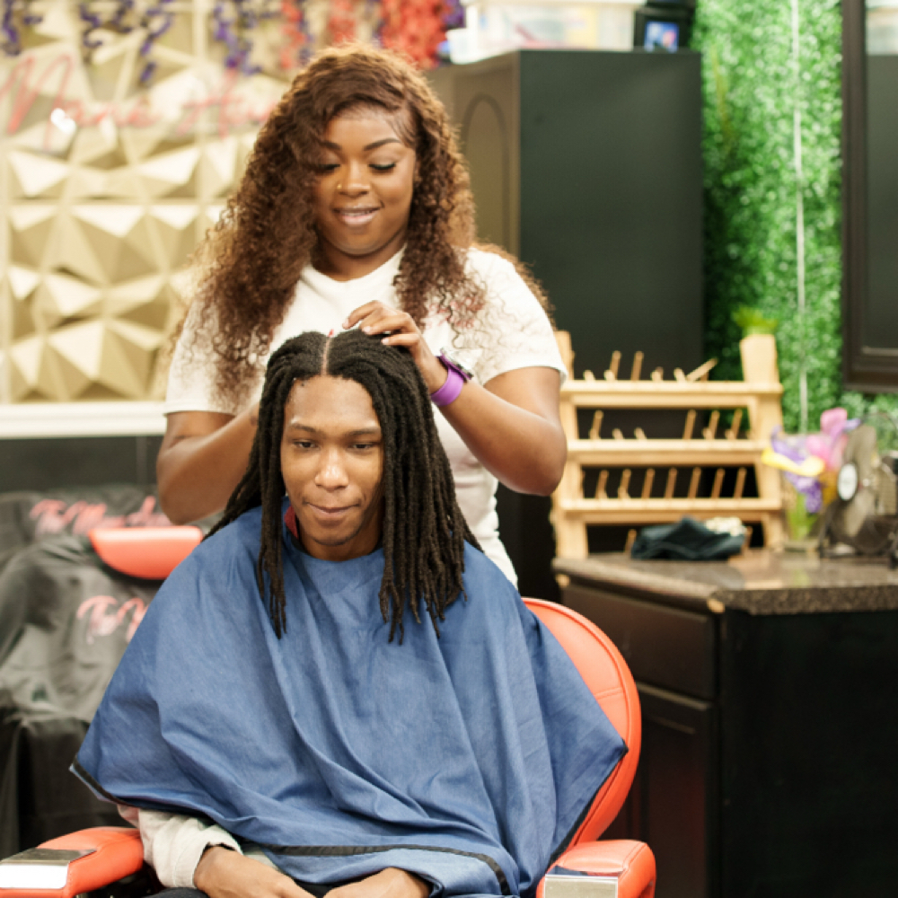 Loc Em Up Tae at The Mane Aura in Columbia, SC