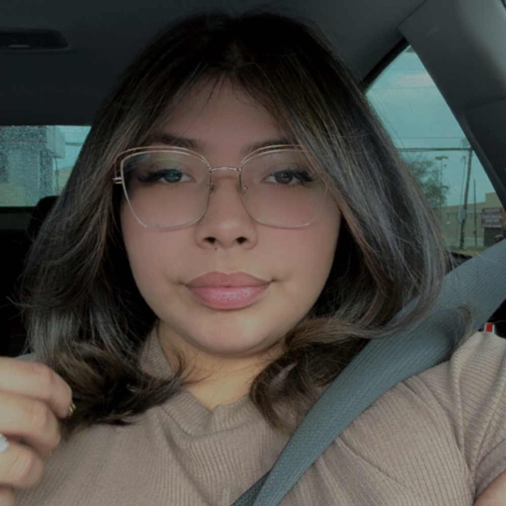 Samantha Baca at Shea Eliz Salon in Houston, TX