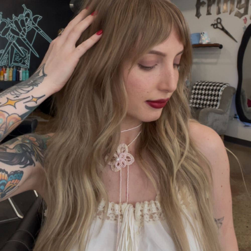 Ava Peterson at Fringe + Ink Creative Co. in Michigan City, IN
