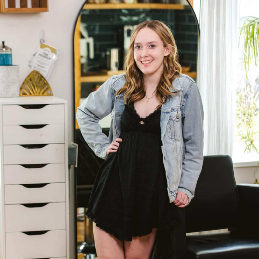 Charlotte Opie at Western Rose Salon in Dublin, PA