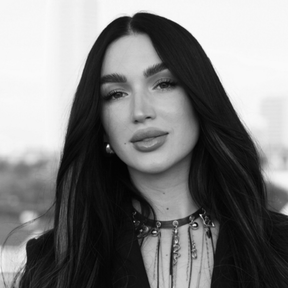 Yuliia Kaplia at SHIK Beauty Bar in Houston, TX