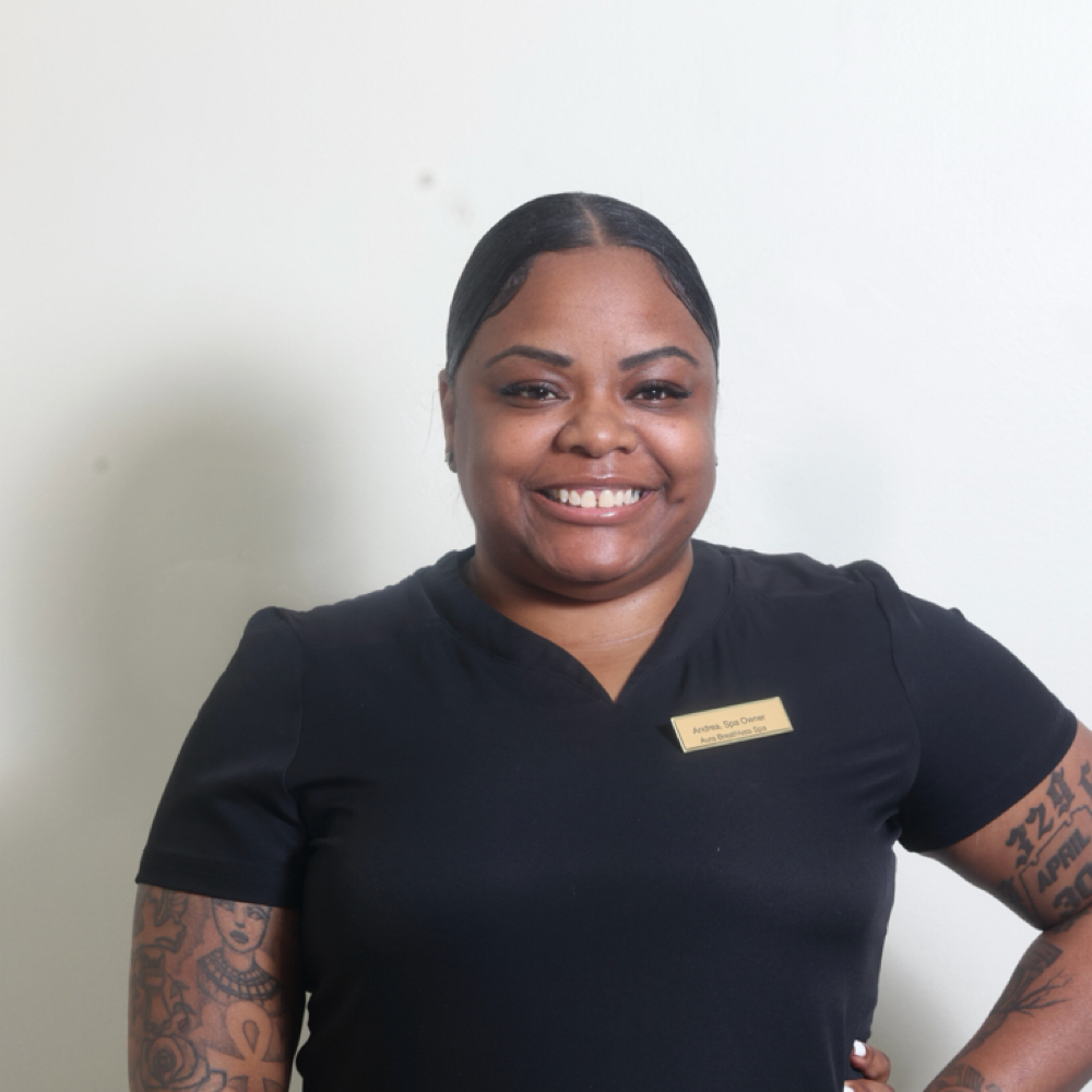 Andrea E at Aura Breathless Spa in Farmington, MI