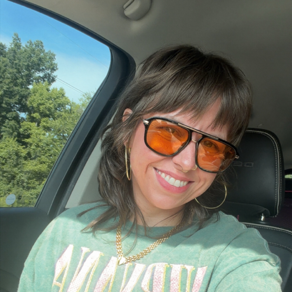 Brittany McDaniel at ManCave Cuts in Kansas City, MO