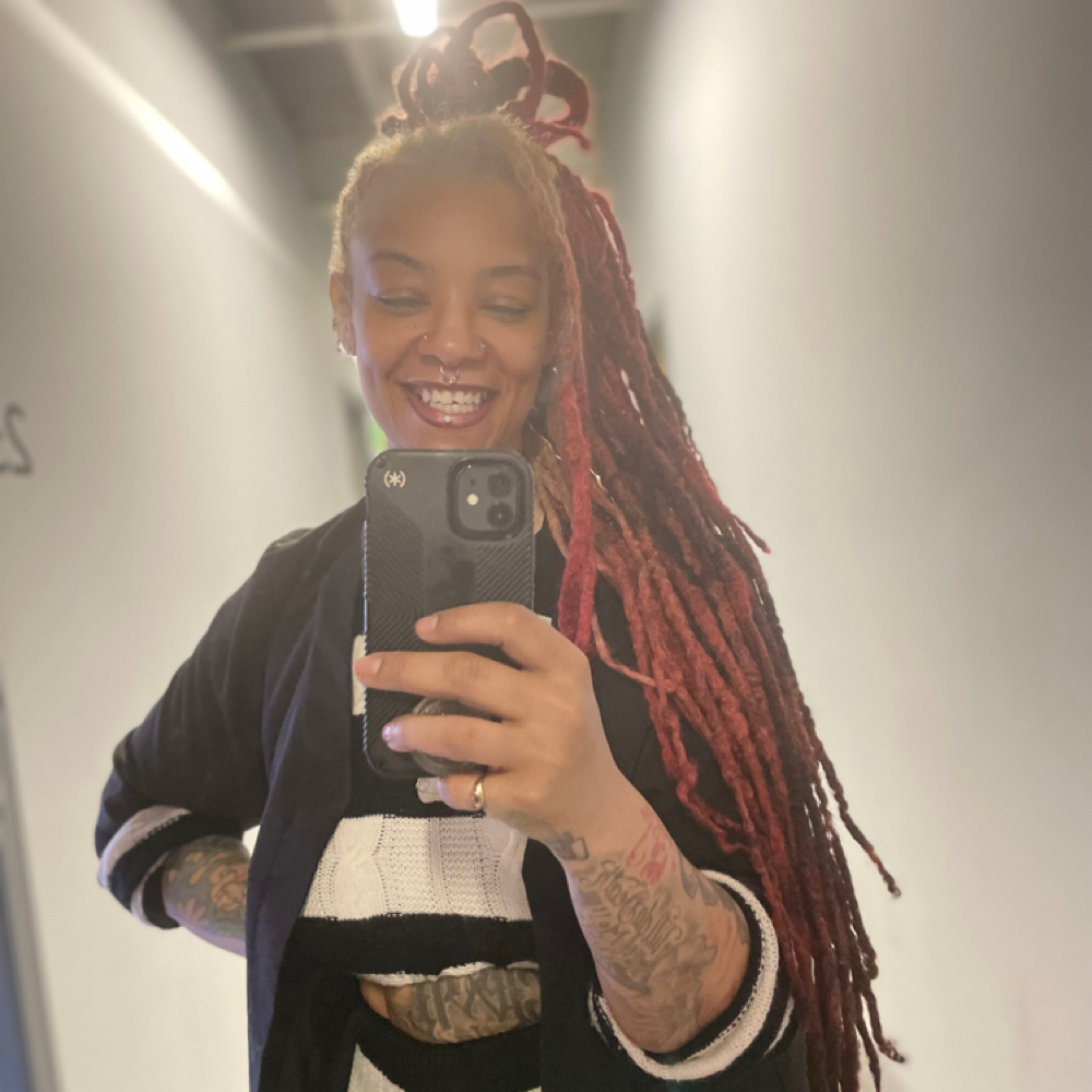 Luna Locs at The Jah Locs Bar in Atlanta, GA