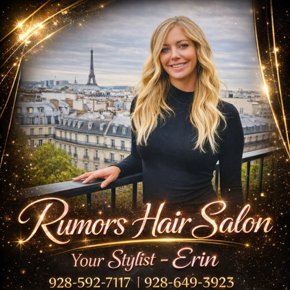 Erin Crawford at Rumors Hair Salon in Cottonwood, AZ