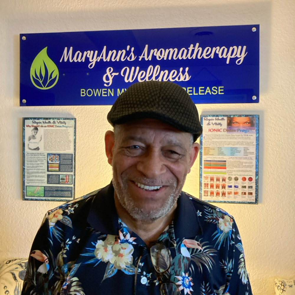 Charles Duncan at MaryAnn's Aromatherapy Herbal Wellness and Bowenwork in Modesto, CA