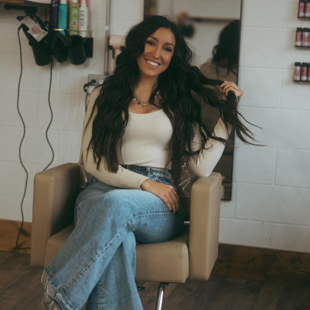 Liz Hernandez at Will + Way Hair Co. in Paoli, IN
