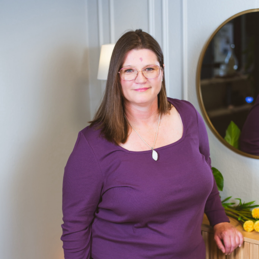 Carol Aguilar at La Luna Wellness Studio in Richland, WA