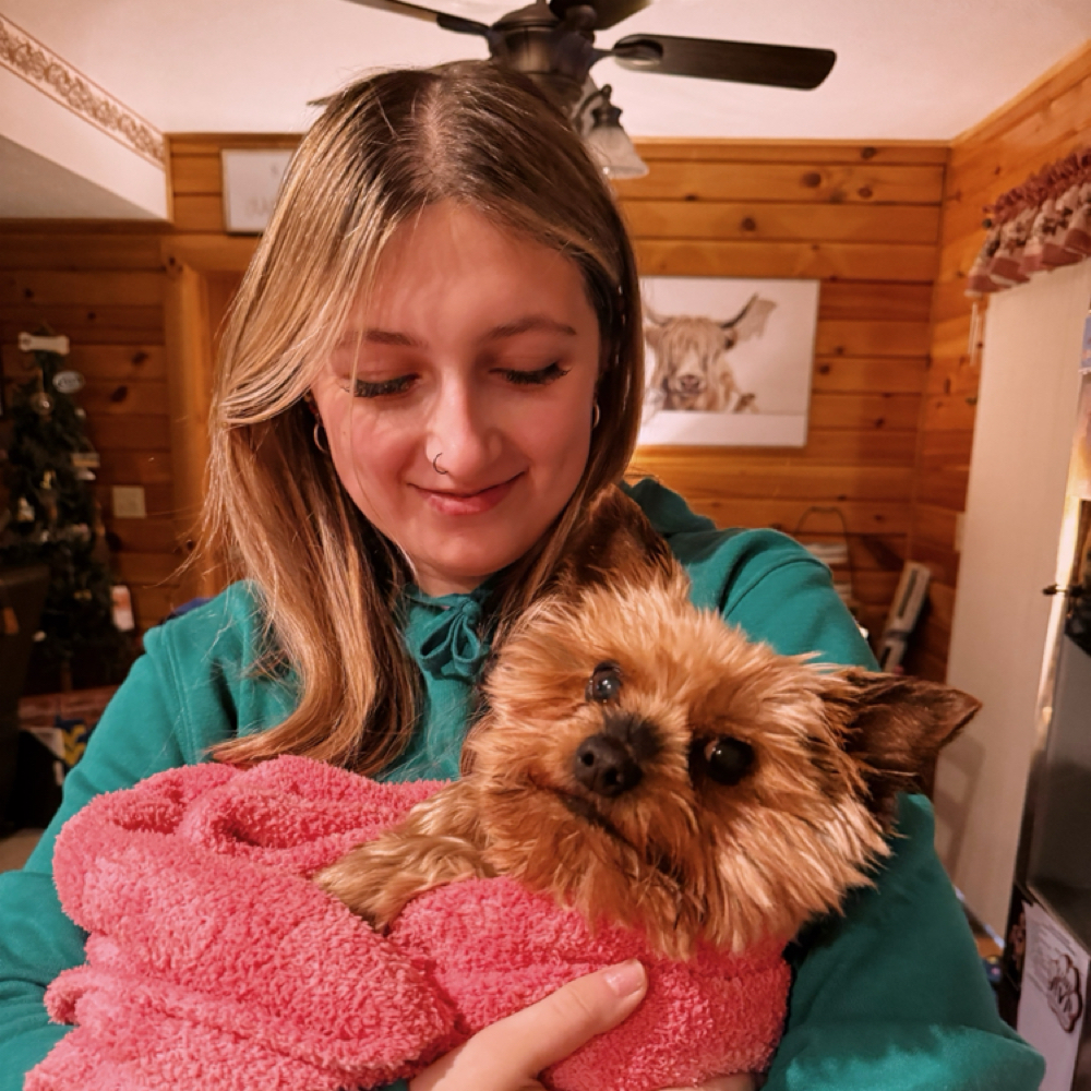 Myah Clevenger at Small Town Salon in Bruceton Mills, WV