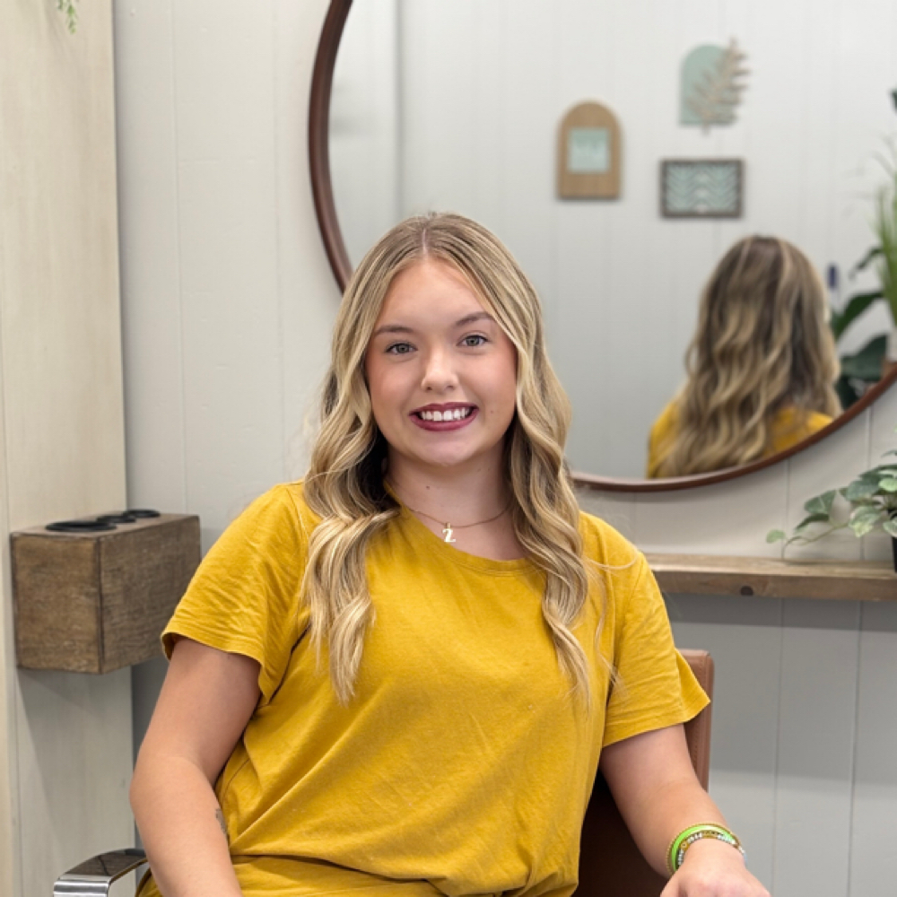 Savannah Collins at Cedar & Sage Organic Hair Salon in Mount airy, NC