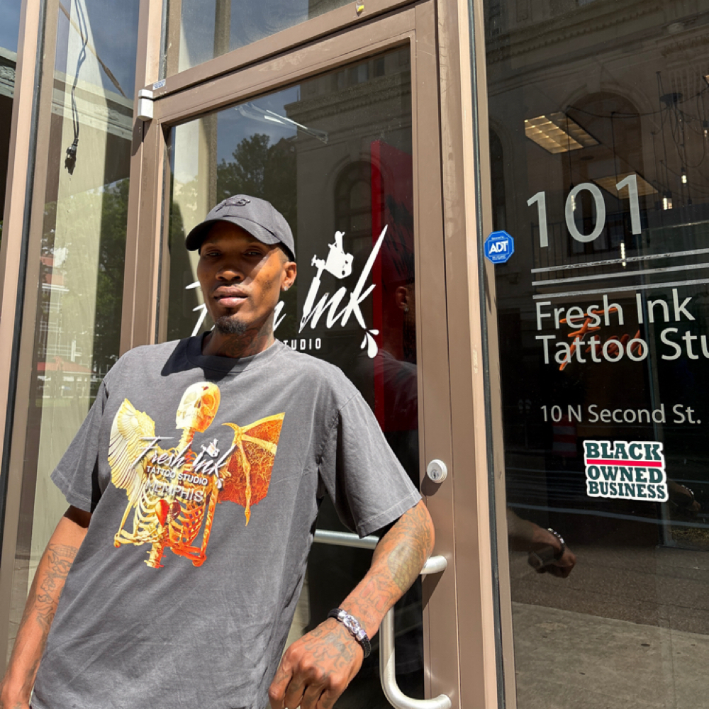 Jrock Rankin at Fresh Ink Tattoo Studio in Memphis, TN