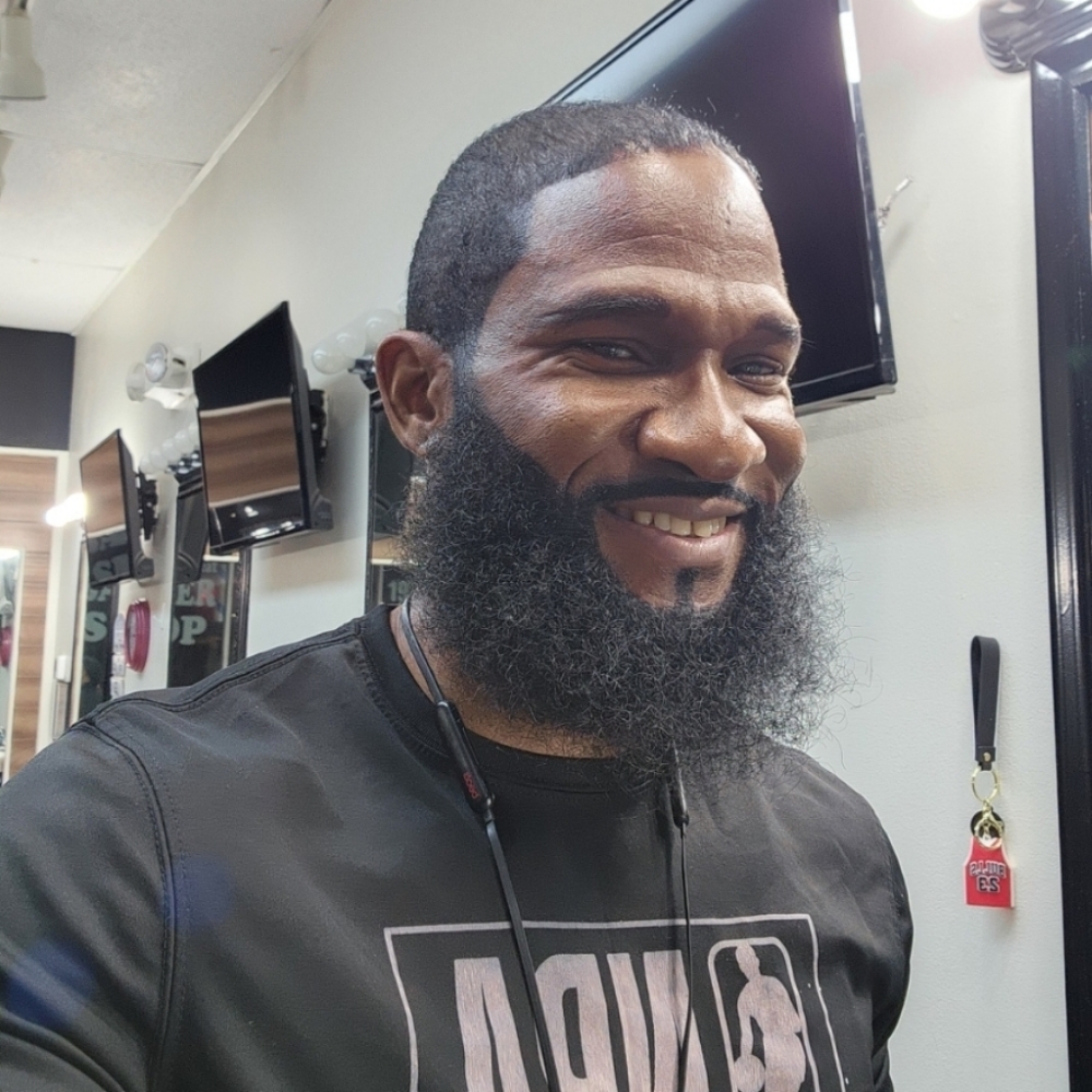 Chris Taylor at Man Cave Retreat Barbershop in Fort Myers, FL