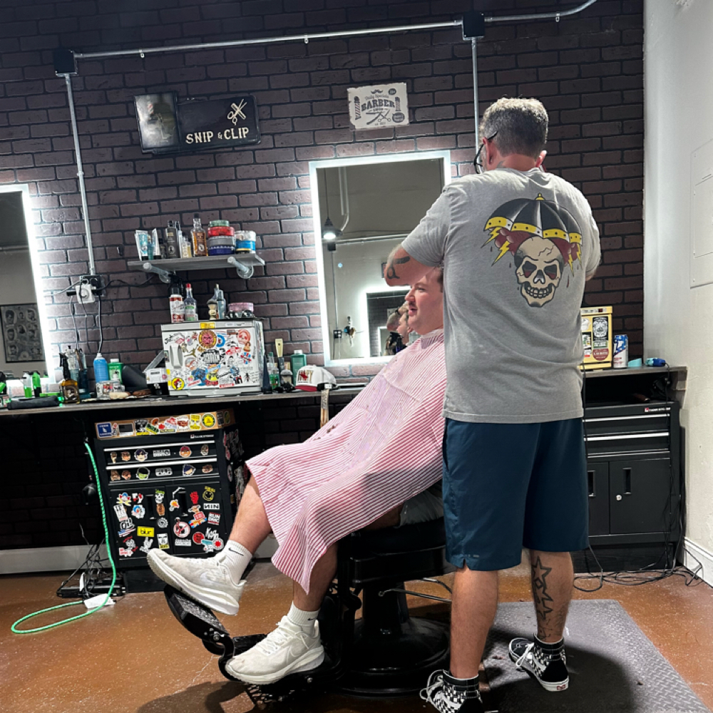 Mike Regan at Sessions Hair Co . in Daytona Beach, FL