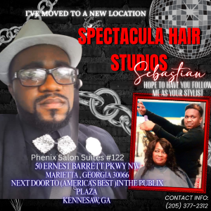 Sebastian Chatman at Spectacula Hair Studios in Marietta, GA