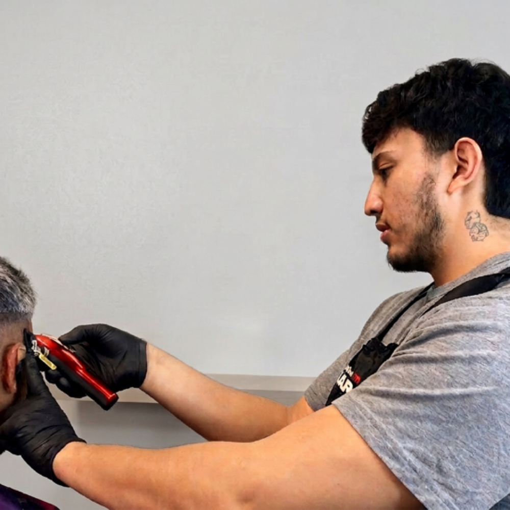 Erik Parrish at Men's Corner Classic Haircuts in St George, UT