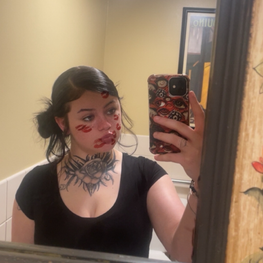 Kay Boeskool at Luciids Box tattoo studio in Kalamazoo, MI