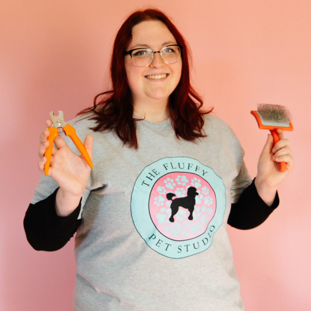mady halcomb at The fluffy pet studio in mooresville, IN