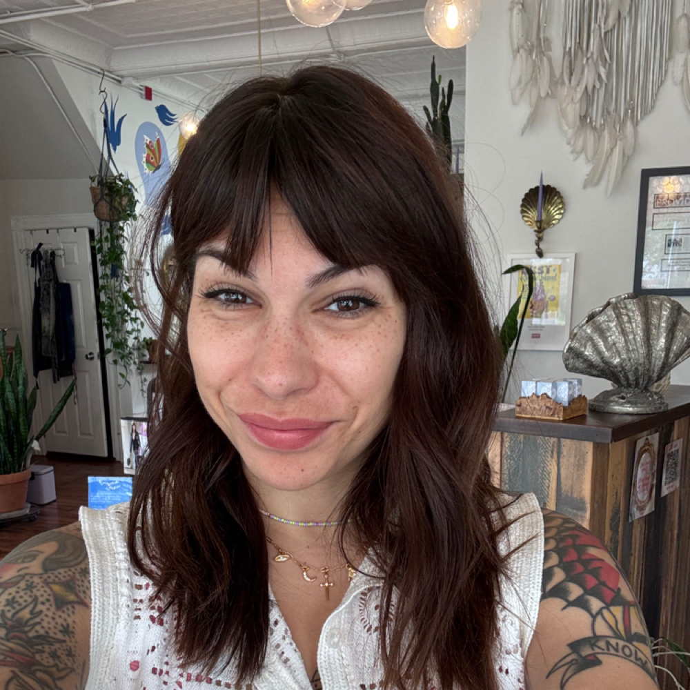 Meghan Mello at Heavenly Creatures Salon in Providence, RI