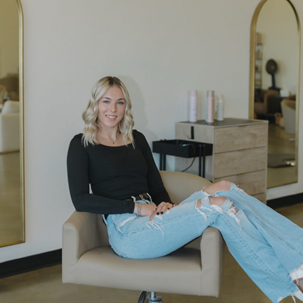 Kylee Cleghorn at Poppy & Mae Hair Co. in Boise, ID