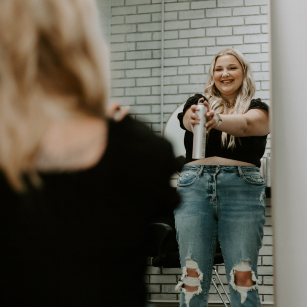 Laiken Miller at Twisted Shears Salon in Deridder, LA