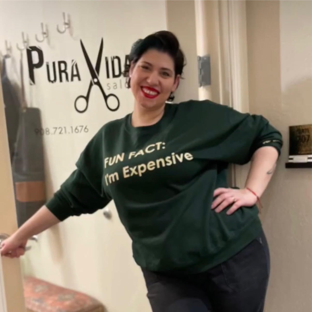 Veronica Arias at Pura Vida Art in Fanwood, NJ
