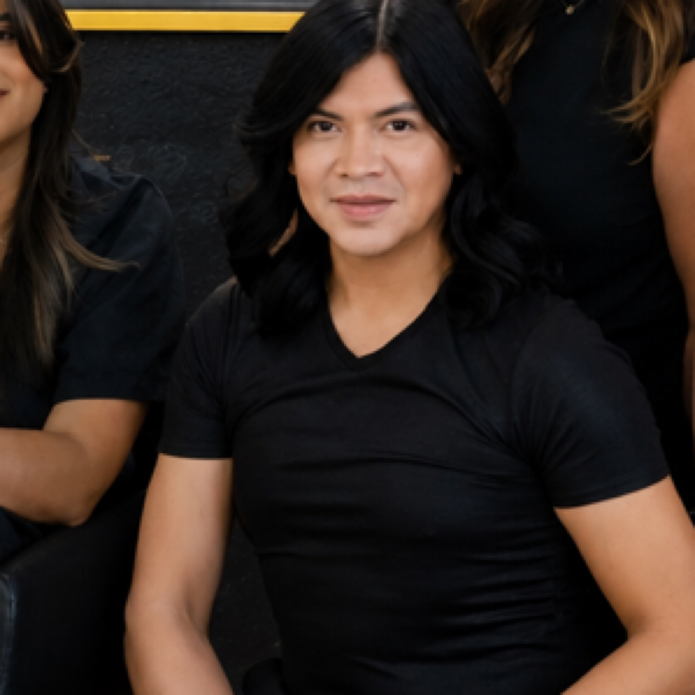 Mario Muniz at MAVEN AND CO SALON in SAN ANTONIO, TX