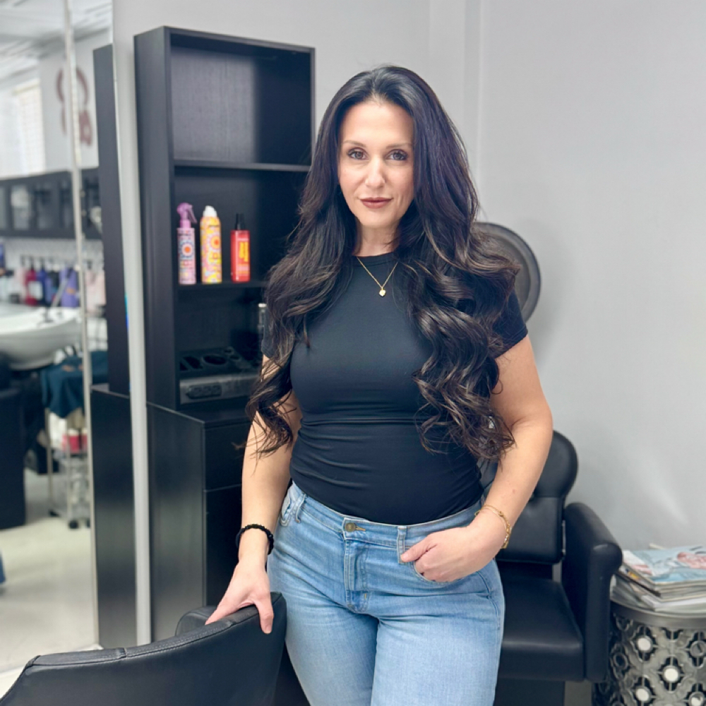 Nicole Castanon at Bombshell Hair Studio in Shrewsbury, NJ