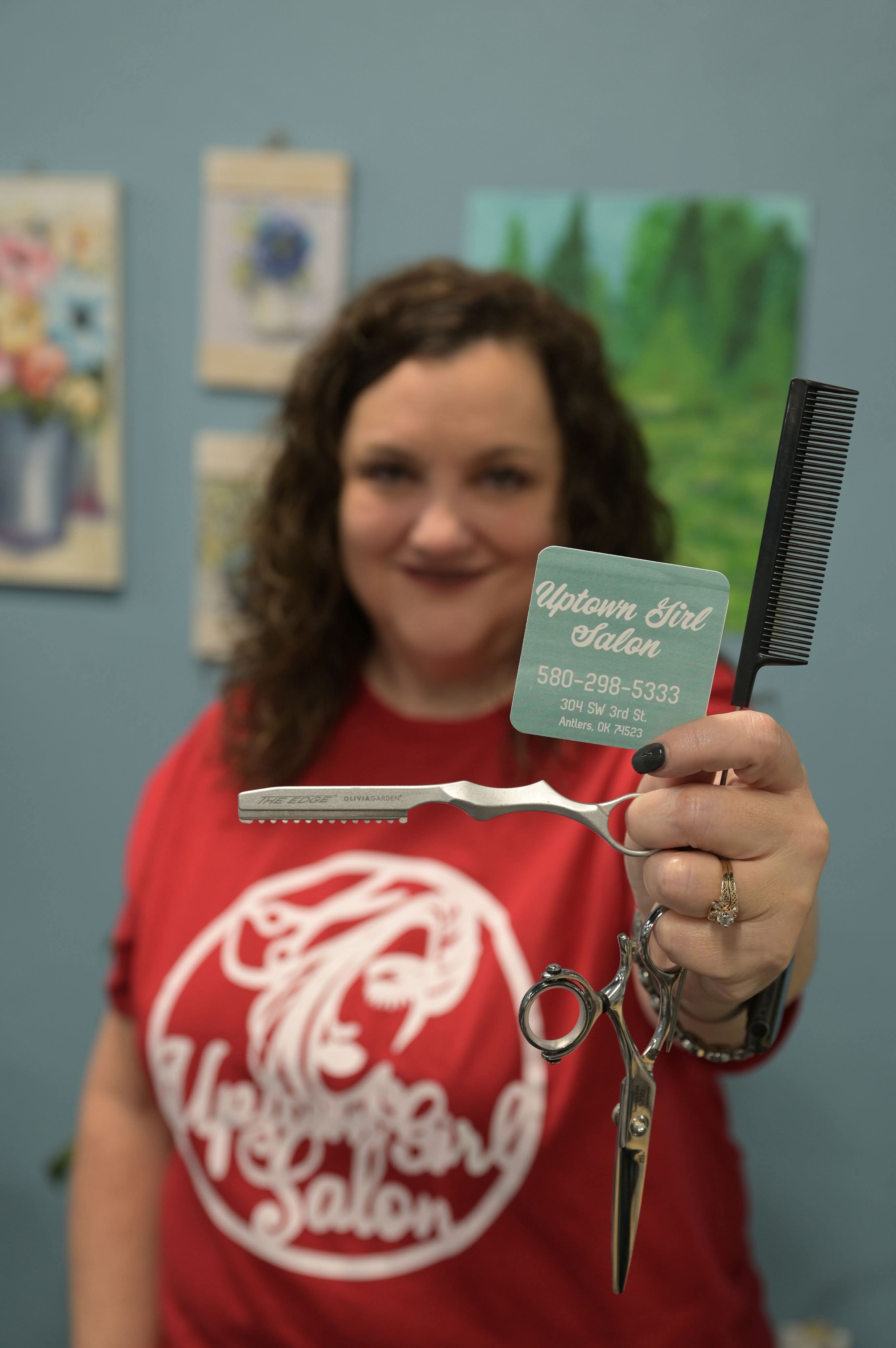 Tina Mitchell at Uptown Girl Salon in Antlers, OK