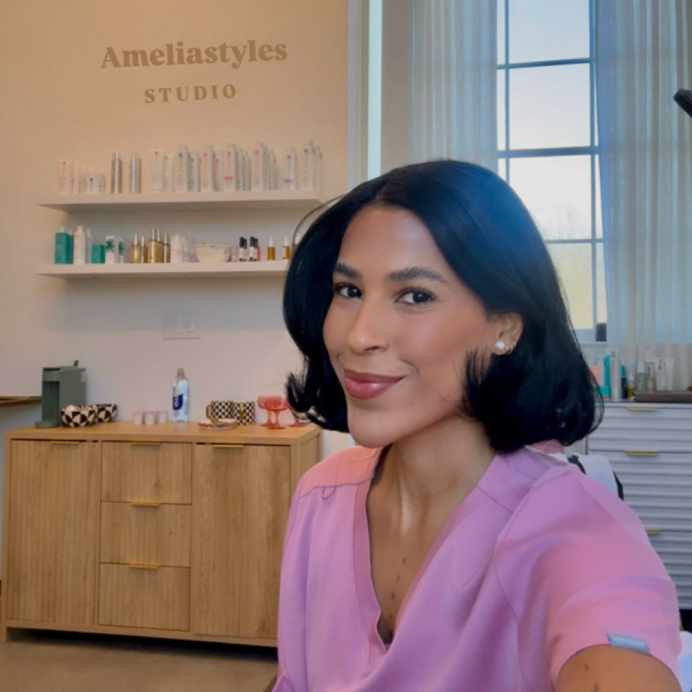 Amelia Santiago at AmeliaStyles STUDIO in Alpharetta, GA